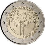 2 euro coin 70 years of the Universal Declaration of Human Rights | Andorra 2018