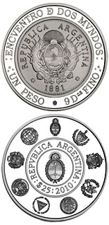 25 peso coin Historic Ibero-American Coins – Patacón | Argentina 2010