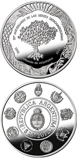 25 peso coin 20th Anniversary of the Ibero-American Series | Argentina 2012