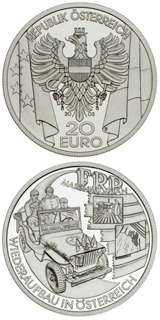 Image of 20 euro coin - The Post-War Period | Austria 2003