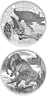 20 euro coin Cretaceous − Life on the Ground | Austria 2014