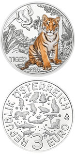 3 euro coin The Tiger | Austria 2017