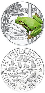 3 euro coin The Frog | Austria 2018