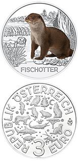 3 euro coin The Otter | Austria 2019