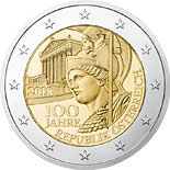 2 euro coin The Centenary of the Founding of the Republic of Austria | Austria 2018