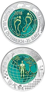 25 euro coin Anthropocene | Austria 2018