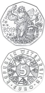 5 euro coin New Year coin 2019 | Austria 2018