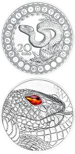 20 euro coin Australia – the Serpent Creator | Austria 2021
