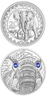20 euro coin Africa – the Serenity of the Elephant | Austria 2022