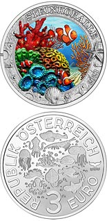 3 euro coin Stony Coral | Austria 2023