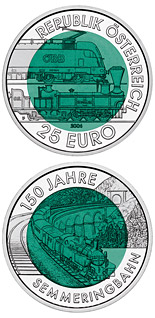 25 euro coin 150 Years Semmering Alpine Railway | Austria 2004