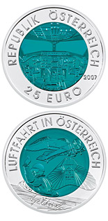 25 euro coin Austrian Aviation | Austria 2007