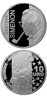 10 euro coin 100. birthday of Georges Simenon | Belgium 2003