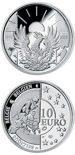 10 euro coin 60 years Peace and Freedom | Belgium 2005
