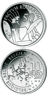10  coin 50 Years Treaty of Rome | Belgium 2007