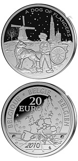 20 euro coin A Dog of Flanders  | Belgium 2010