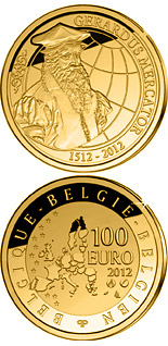 100 euro coin 500th Anniversary of the death of Gerardus Mercator | Belgium 2012