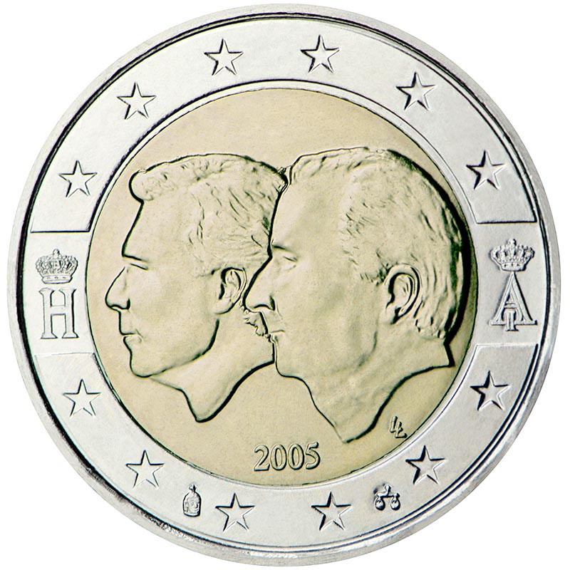 Image of 2 euro coin - Belgium-Luxembourg Economic Union | Belgium 2005