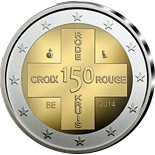 2 euro coin 150 Years of Red Cross in Belgium | Belgium 2014