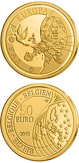 50 euro coin 70 years of Peace in Europe | Belgium 2015