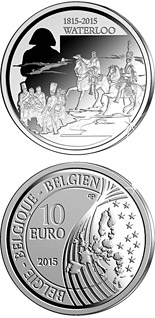 10 euro coin 200th Anniversary of the Battle of Waterloo | Belgium 2015