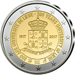 2 euro coin 200 Years Liege University  | Belgium 2017