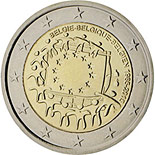 2 euro coin The 30th anniversary of the EU flag | Belgium 2015