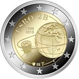 2 euro coin 50 years ESRO-2B | Belgium 2018