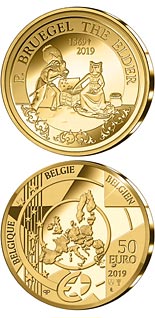 50 euro coin 450th Anniversary of the Death of Pieter Bruegel the Elder | Belgium 2019