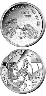 10 euro coin 450th Anniversary of the Death of Pieter Bruegel the Elder | Belgium 2019