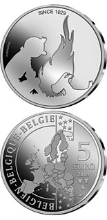 5 euro coin 90 Years of the Adventures of Tintin | Belgium 2019
