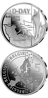5 euro coin 75th Anniversary of the D-Day | Belgium 2018