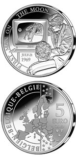 5 euro coin 50th Anniversary of the Moon Landing | Belgium 2019