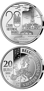 20 euro coin 20 Years Historical Bruges | Belgium 2020