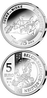 5 euro coin 75 years Luke and Lucy | Belgium 2020