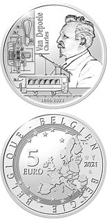 5 euro coin 175th anniversary of birth Charles Van Depoele | Belgium 2021