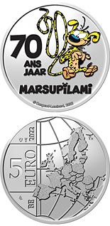 5 euro coin 70 years Marsupilami | Belgium 2022