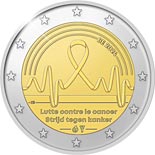 2 euro coin Fight against cancer in Belgium | Belgium 2024