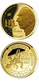 50 euro coin Discovery of the South Pole 100 years | Belgium 2011