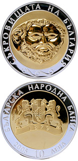 10 lev  coin The Gold Mask  | Bulgaria 2005