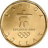 1 dollar coin OLYMPIC Lucky Loonie | Canada 2010