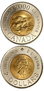 2 dollar coin Path of Knowledge | Canada 2000