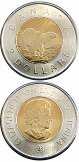 2 dollar coin 10th Anniversary of Toonie | Canada 2006
