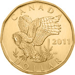 1 dollar coin Great Grey Owl | Canada 2011