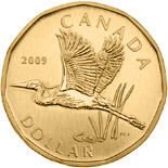 1 dollar coin Great Blue Heron | Canada 2009