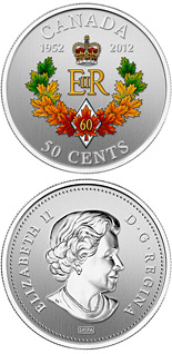 50 cents coin The Queen's Diamond Jubilee Emblem for Canada | Canada 2012
