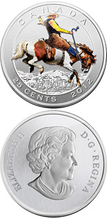 25 cents coin 100th Anniversary of the world-renowned Calgary Stampede | Canada 2012