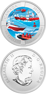 25 cents coin 50th Anniversary of the Canadian Coast Guard  | Canada 2012