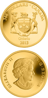 300 dollar coin Ontario Coat of Arms | Canada 2013
