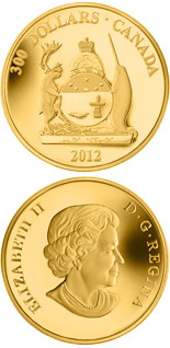 300 dollar coin Nunavut Coat of Arms | Canada 2012